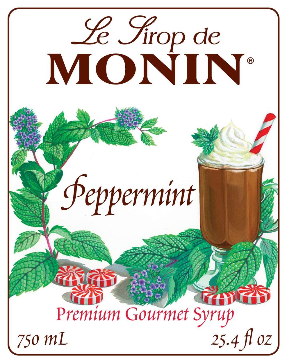 Peppermint Flavored Syrup - Monin - Monin US