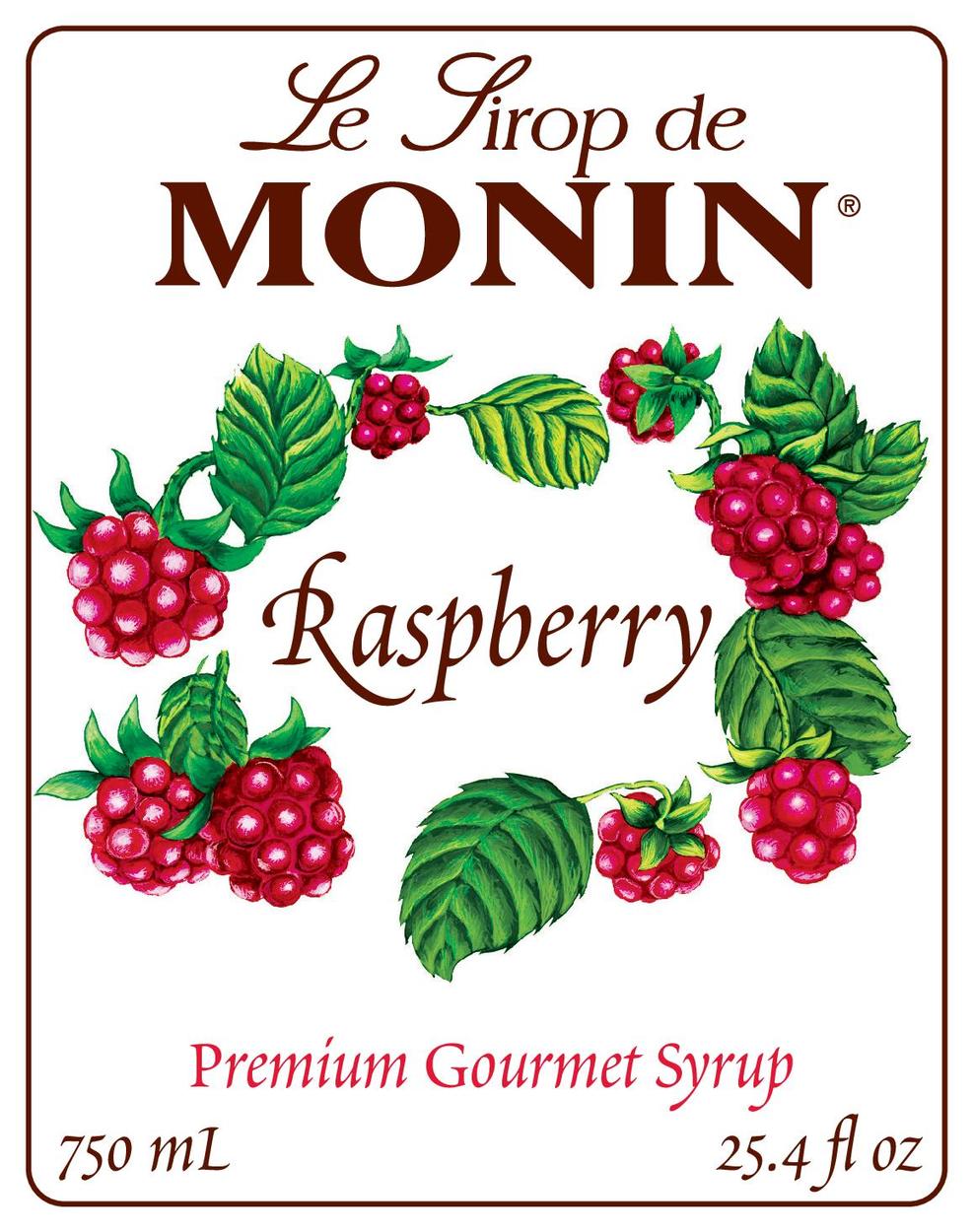 Tropics Raspberry Label Raspberry Flavored Syrup - Monin - Monin US